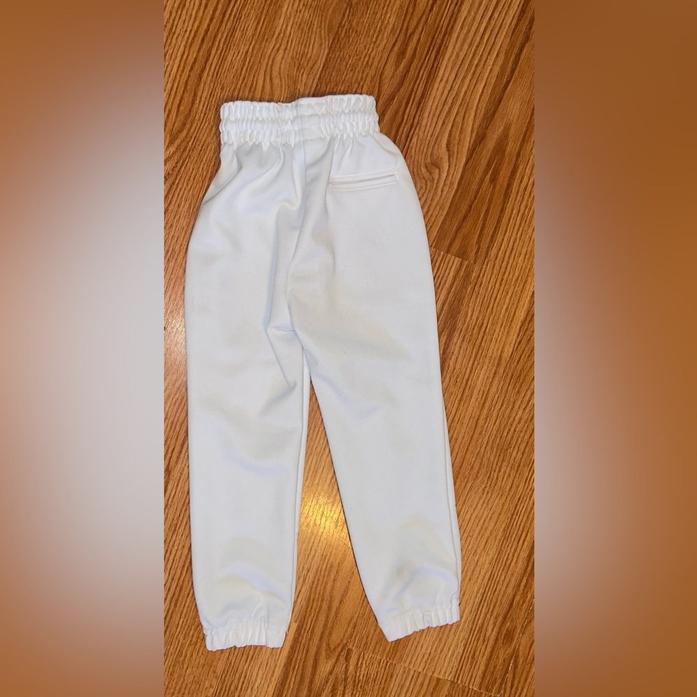 Kids' Classic White Baseball Pants - Picture 3 of 3
